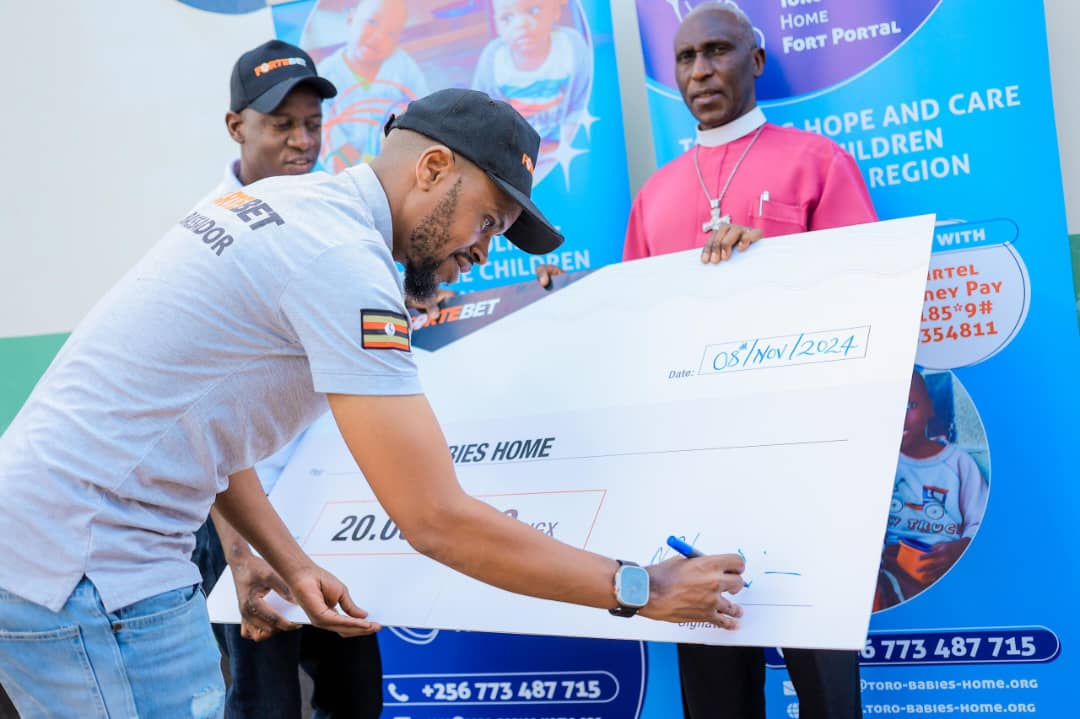 FORTEBET DONATES 20M TO TOORO BABIES HOME FORTEBET DONATES 20M TO TOORO BABIES HOME
